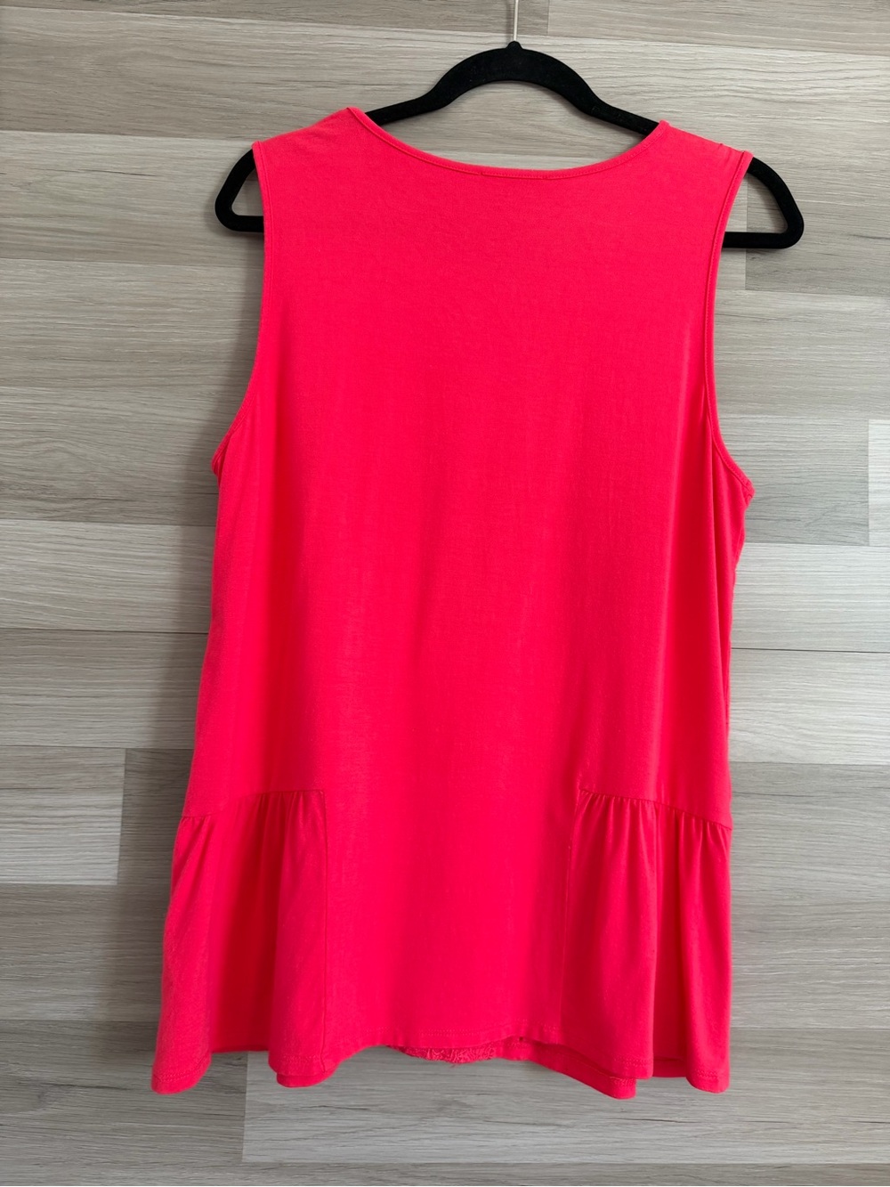 Adrianna Papell Women's Embroidered Peplum Tank Top Size L - Picture 6 of 6